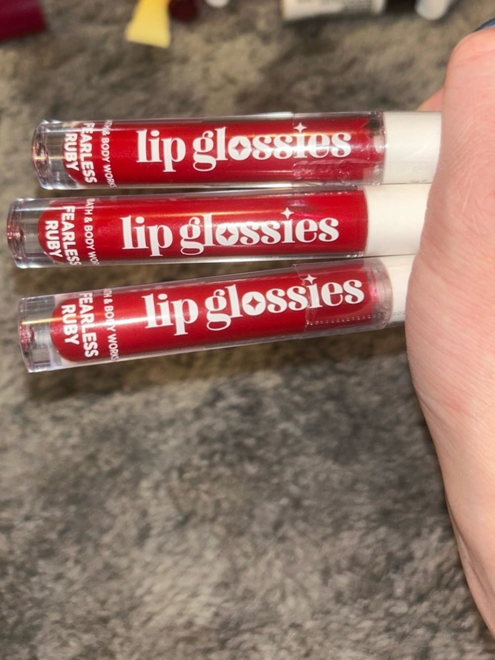 Bath and Body Works Fearless Ruby Lip Glossies